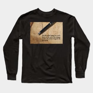 Illuminated Manuscript Writer's Quote Long Sleeve T-Shirt